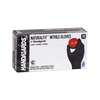 Handgards NaturalFit, Nitrile Disposable Gloves, Nitrile, Powder-Free, L, 1000 PK, Black 304340373